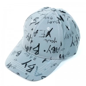 Lage moq goedkoop op maat populaire ongestructureerde honkbalhoeden donkergrijze reflecterende hoeden honkbal pet voor man