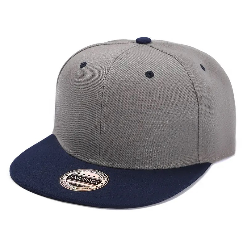 Borduurwerk gemonteerd pet zwarte snapback honkbal pet hoed camouflage contrast kleur