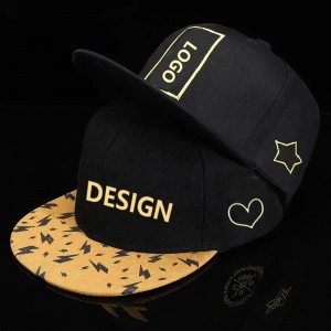 Populair logo 3D geborduurde platte dakbal honkbal hoed zomerjongen coole vrouwelijke hiphop snapback cap
