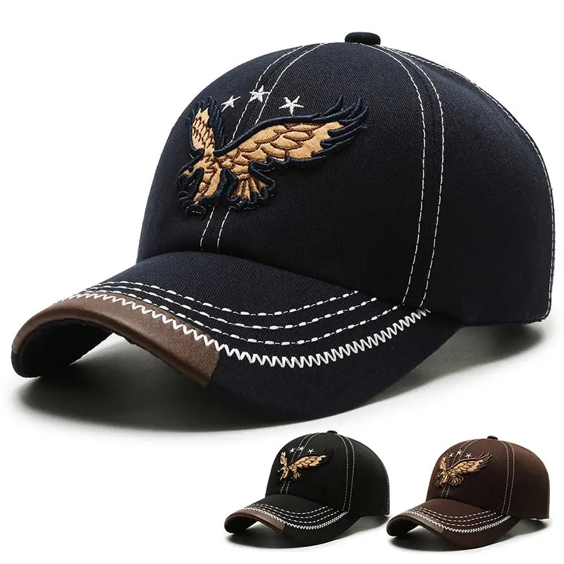 Populaire geborduurde sporthoeden snapback honkbal petten beeld katoenen hoeden voor vrouwen en mannen